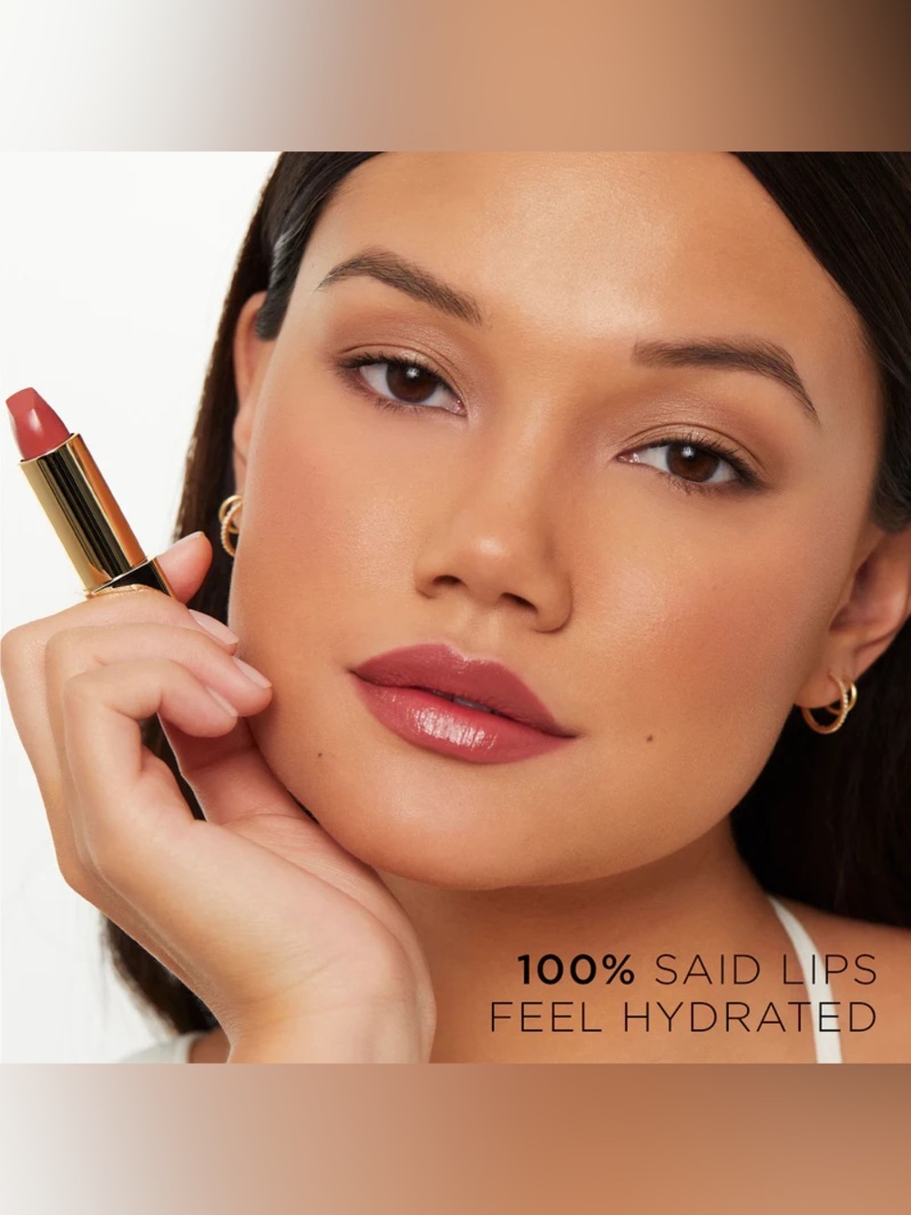 Hourglass Wave Unlocked Satin Creme Lipstick- rose plum, ultra hydrating, vegan - Picture 6 of 9
